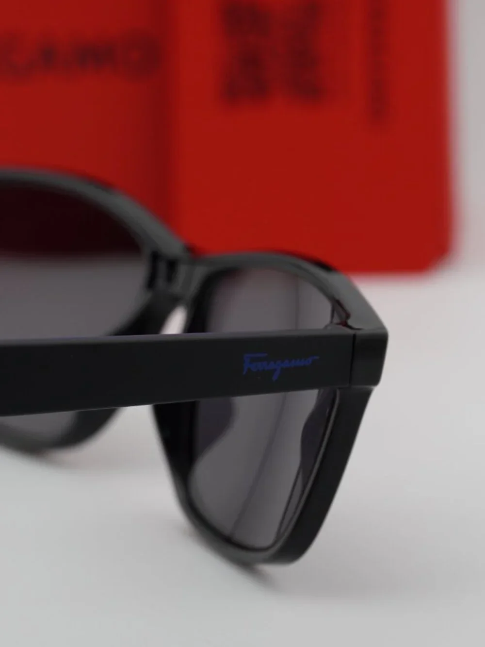 Salvatore Ferragamo SF938S 962  Rectangle Sunglasses - Black / Grey